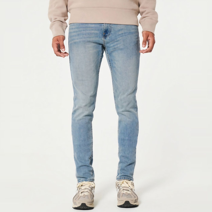 Jeans - loose fit - cotone - blu denim chiaro