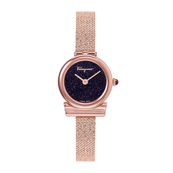 Ferragamo Reloj Analógico De Cuarzo. Gancini Stone