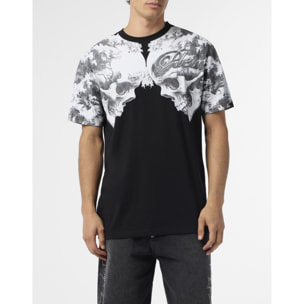 PHILIPP PLEIN Round Neck T-Shirt Ceramic Skulls