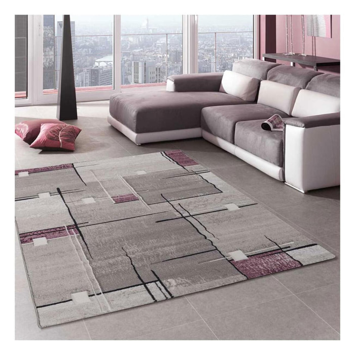 Petit tapis Povo aux motifs géométriques