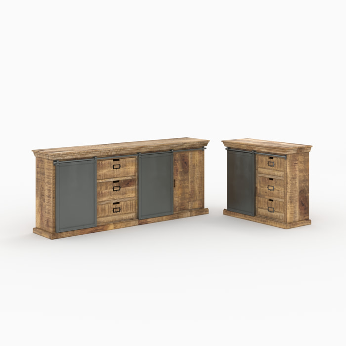 Ensemble 2 buffets en bois de manguier - Tabuk