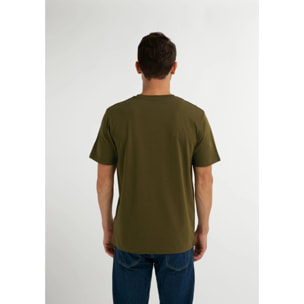 Camiseta Básica Flag T-Shirt Khaki D.Franklin