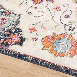 Tapis LAVU motif médaillon traditionnel oriental