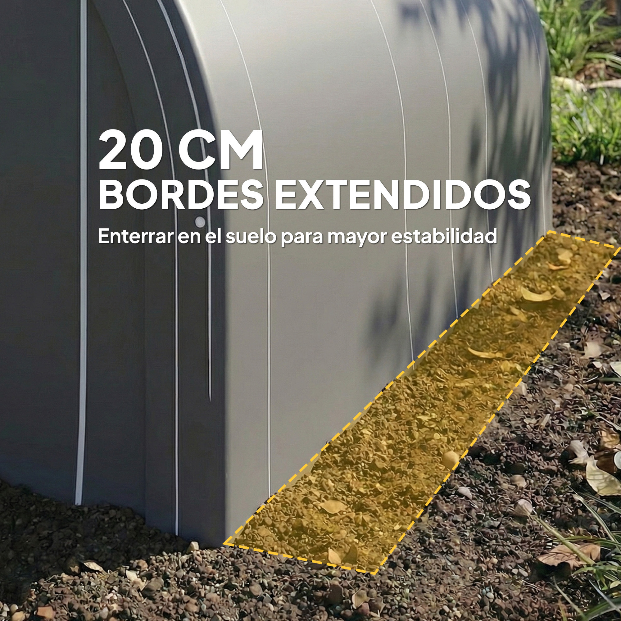 Carpa Garaje Portátil 3x5 m, Garaje Exterior para Coche Impermeable con Puerta Enrollable con Cremallera, Estructura de Acero Galvanizado, UPF30+, Cobertizo de Almacenamiento, Gris