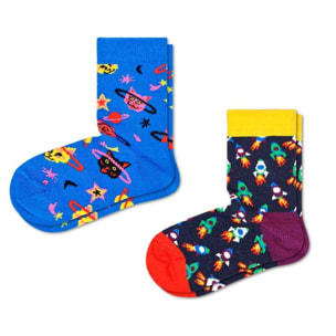 Calcetines 2-pack kids space cat _x000D_