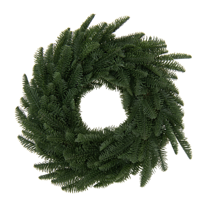 J-Line décoration couronne - plastique - vert - medium