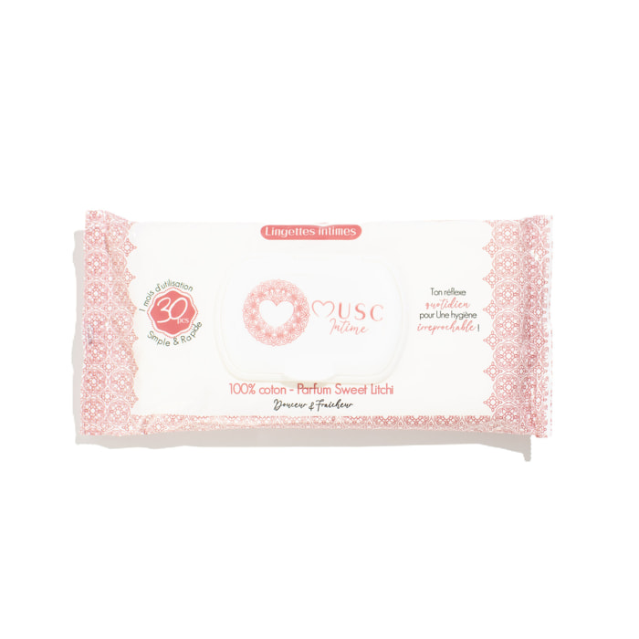 Sweet Litchi - Lingettes Intimes 30 unités