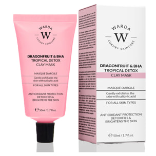 Warda Skincare - MASCARILLA DE ARCILLA DETOX TROPICAL DE PITAHAYA Y BHA