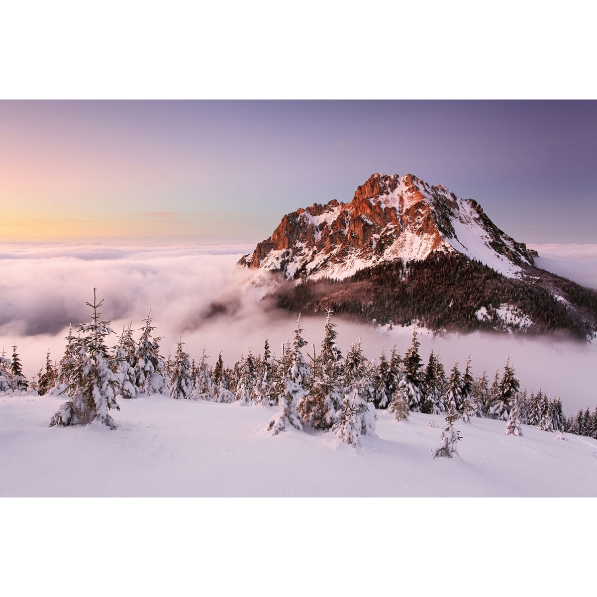 Tableau mont Ve?ký Rozsutec Tableau plexiglas