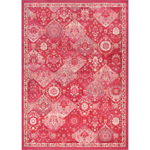 Anatolia - Tapis de salon vintage, rose framboise