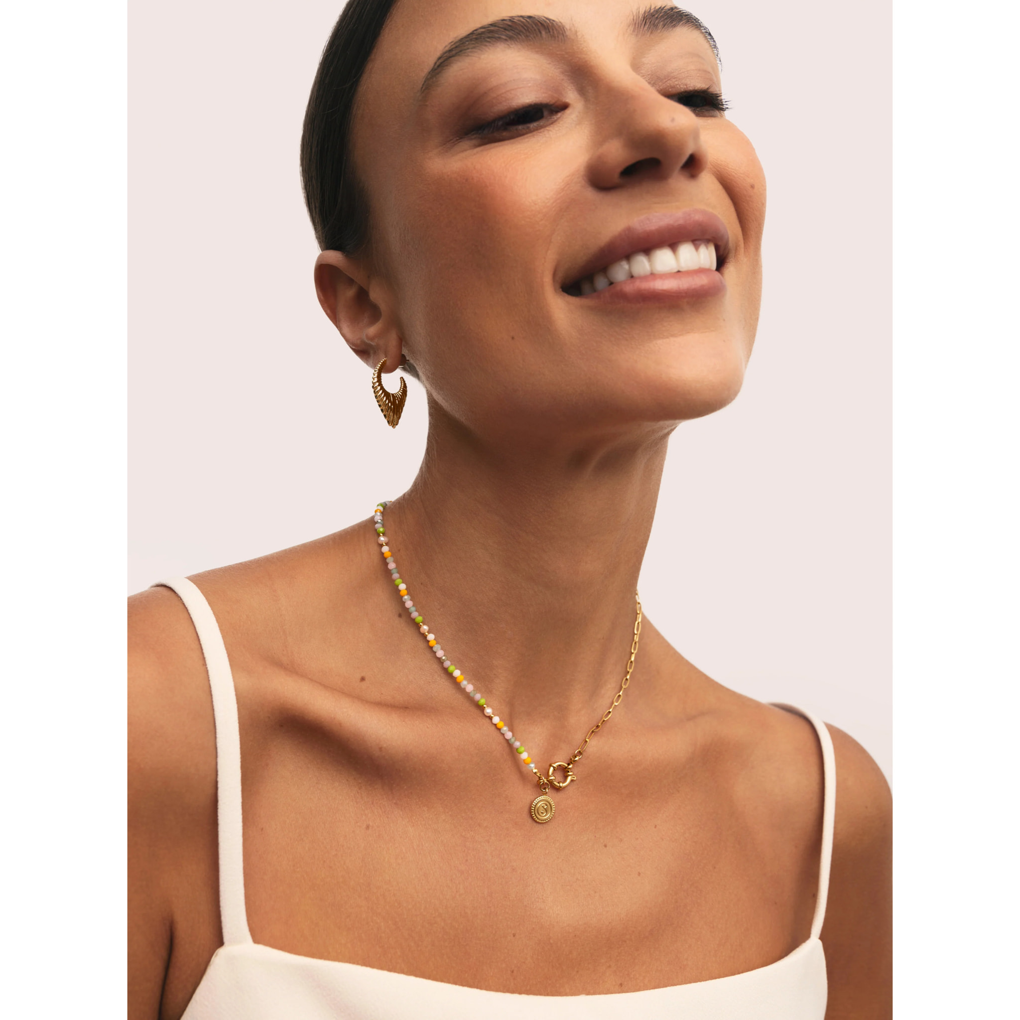 Collana Chic Nora Acciao Placcato Oro