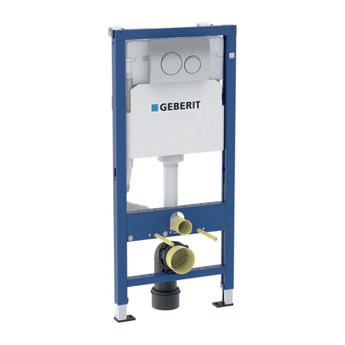 Duofix pack WC bâti-support + WC suspendu sans bride Ceramia avec abattant SoftClose + plaque (GEBCE14BMT01-FR)