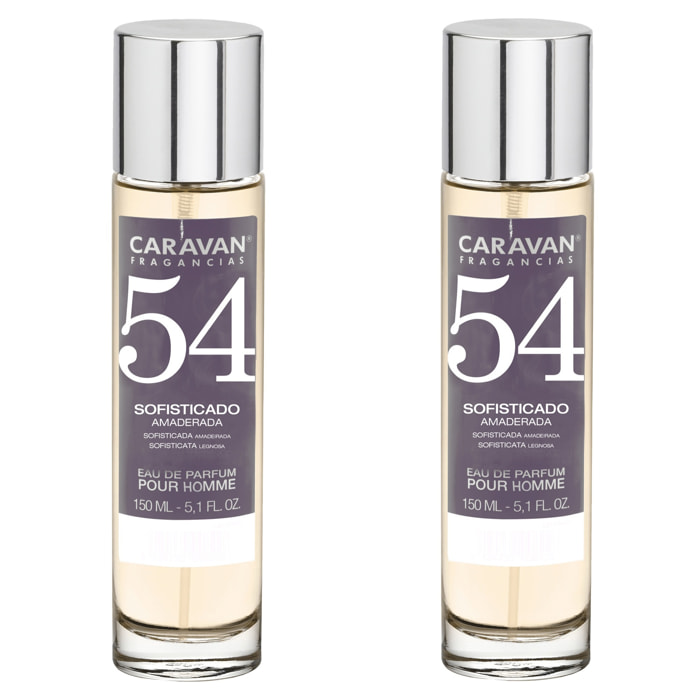 Caravan fragancias set de 2 frascos perfume de hombre nº54, de 150 ml