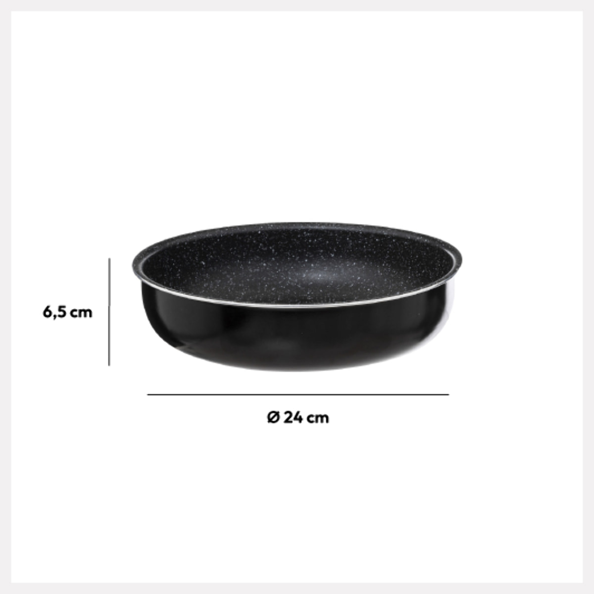 Sauteuse Aluminium pressé 24 cm Amovible