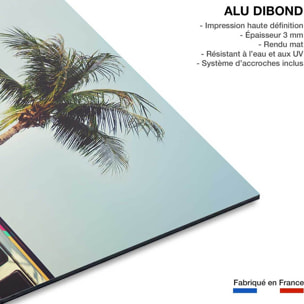 Tableau mer combi bleu sur la plage  Tableau alu Dibond