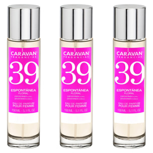 Caravan fragancias set de 3 frascos perfume de mujer nº39, de 150 ml