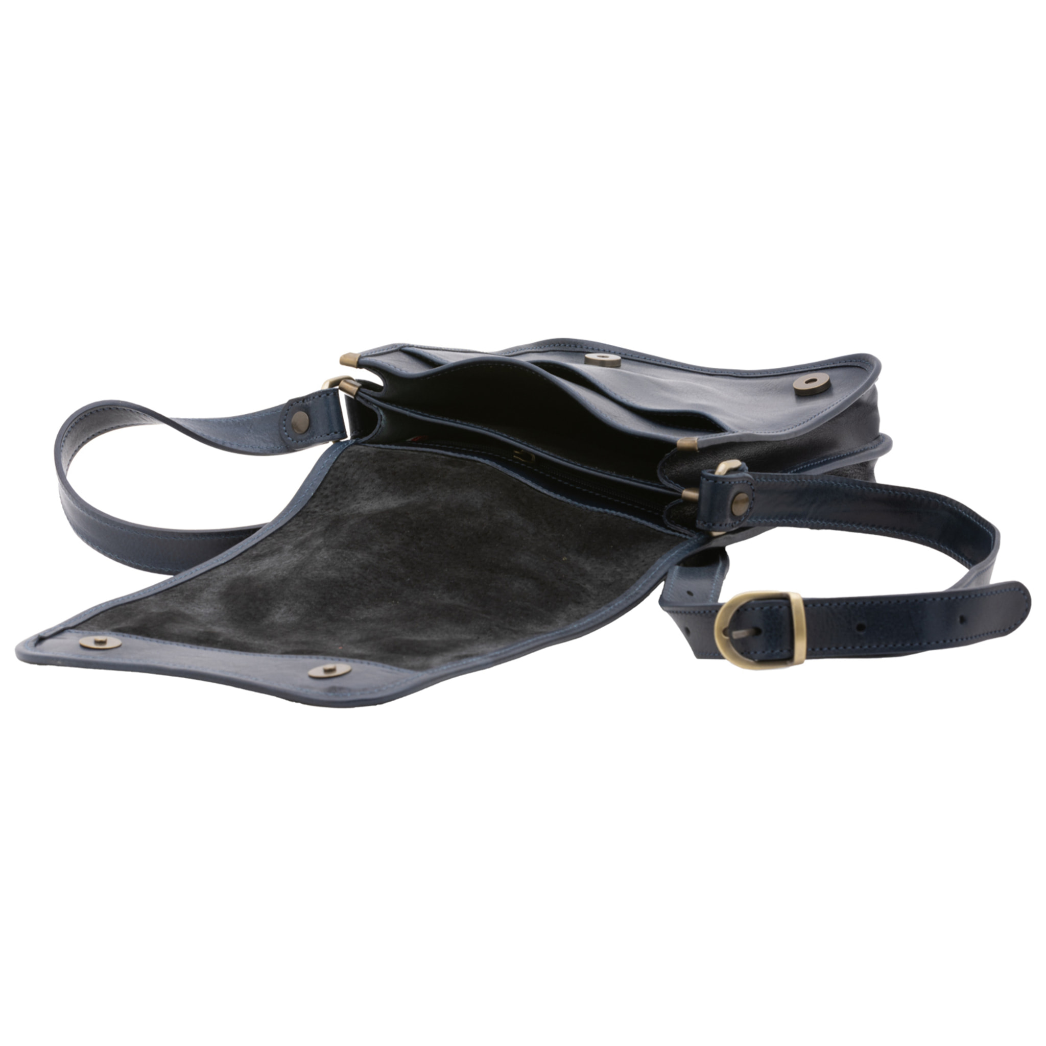 Borsa a tracolla  da uomo In Vera pelle Made in Italy 23x20x9 cm