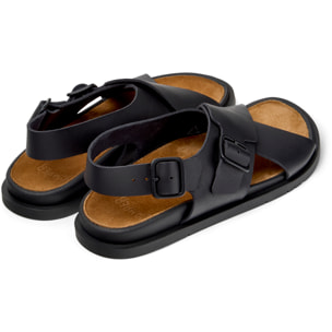 Sandalias - CAMPER Lluc Sandal - Negro - Cuero liso