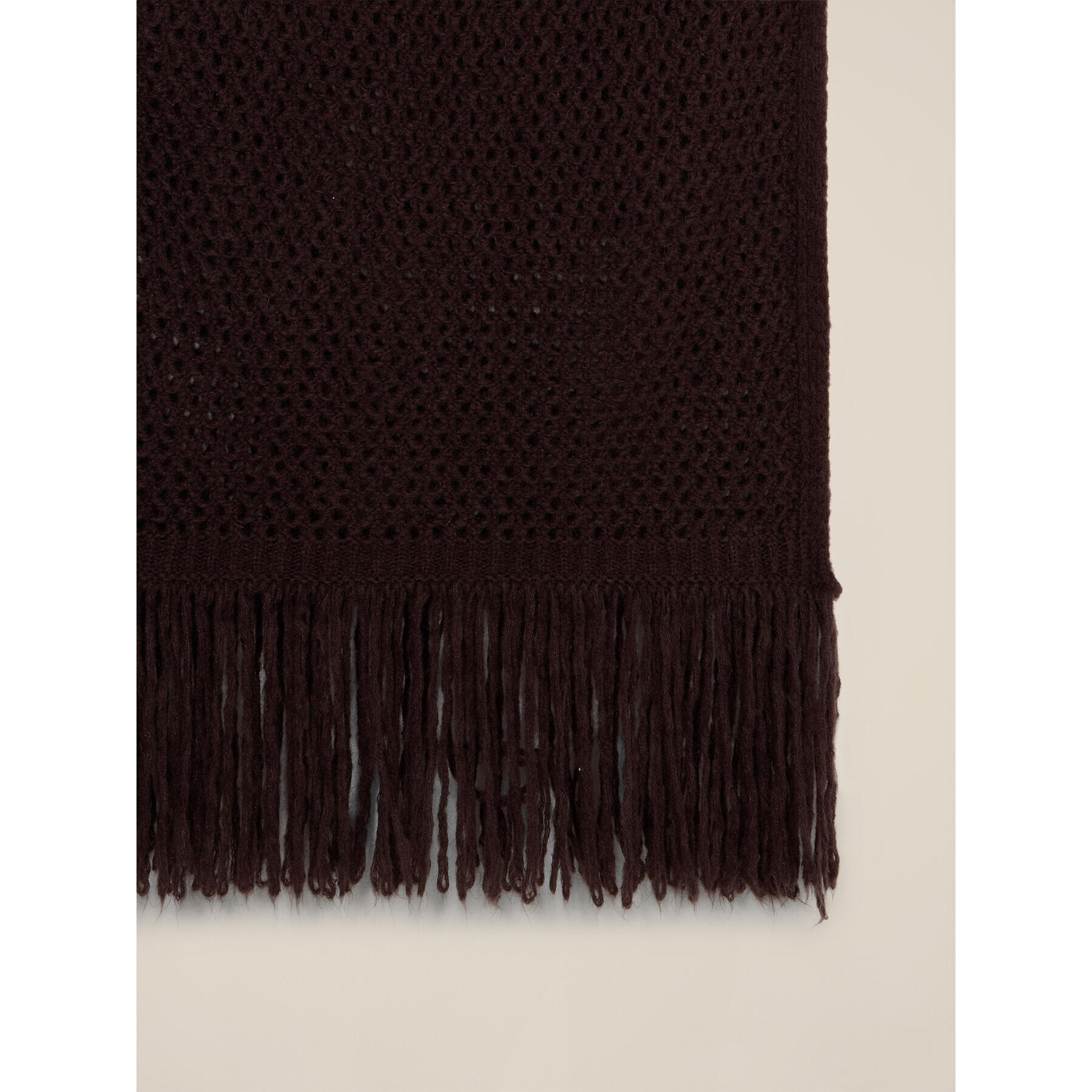 Oltre - Sciarpa in maglia misto lana - Marrone
