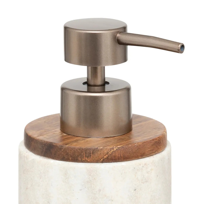Distributeur à savon "Côme" effet travertin