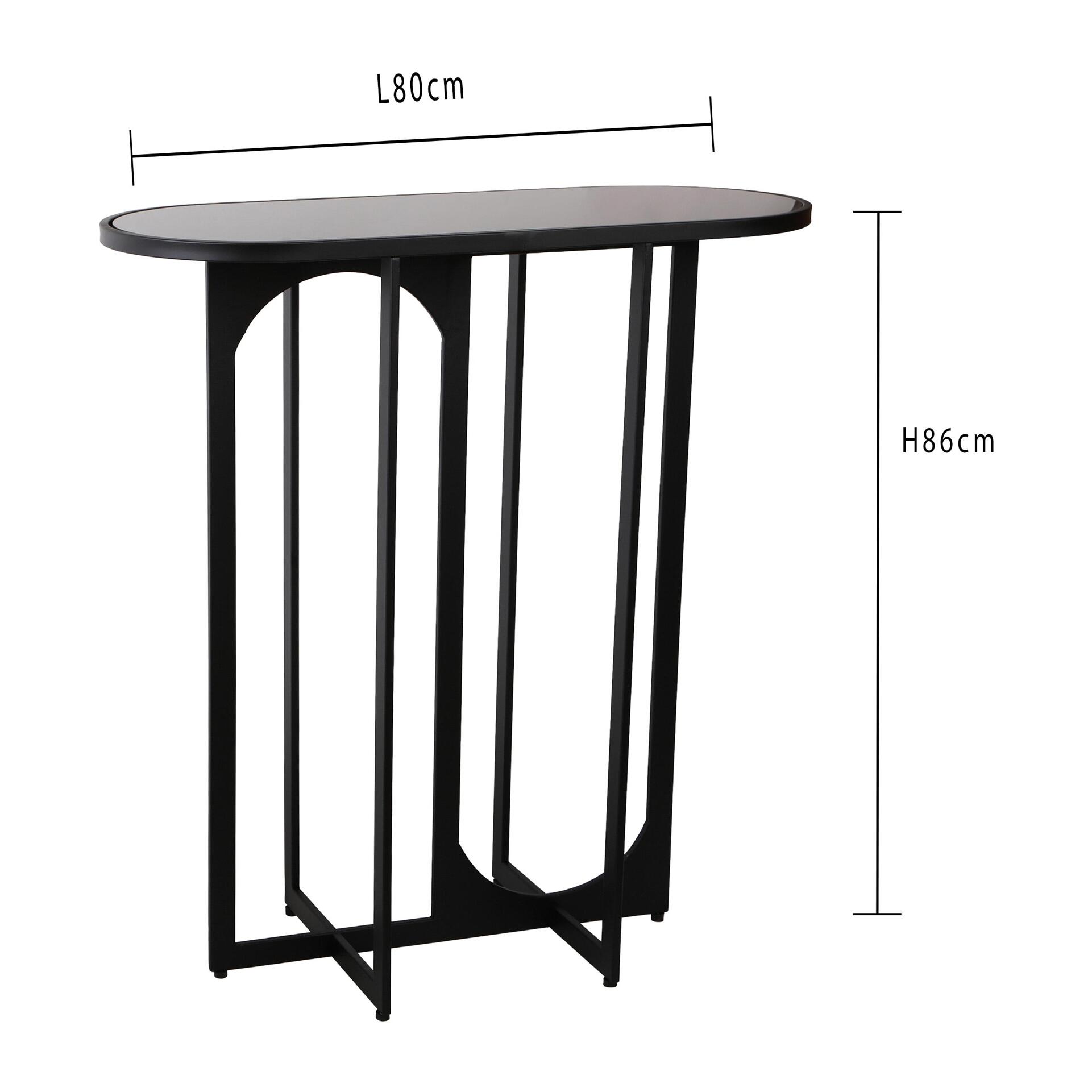 Consolle ovale - 83xH37x5,5cm - Pezzi 1 - Bianchi Dino SpA