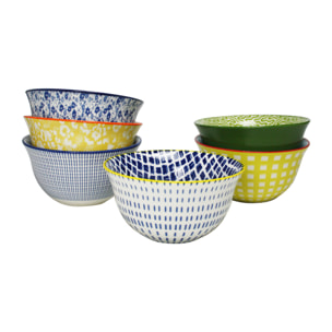 Lot de 6 petits bols design 3, SABAE