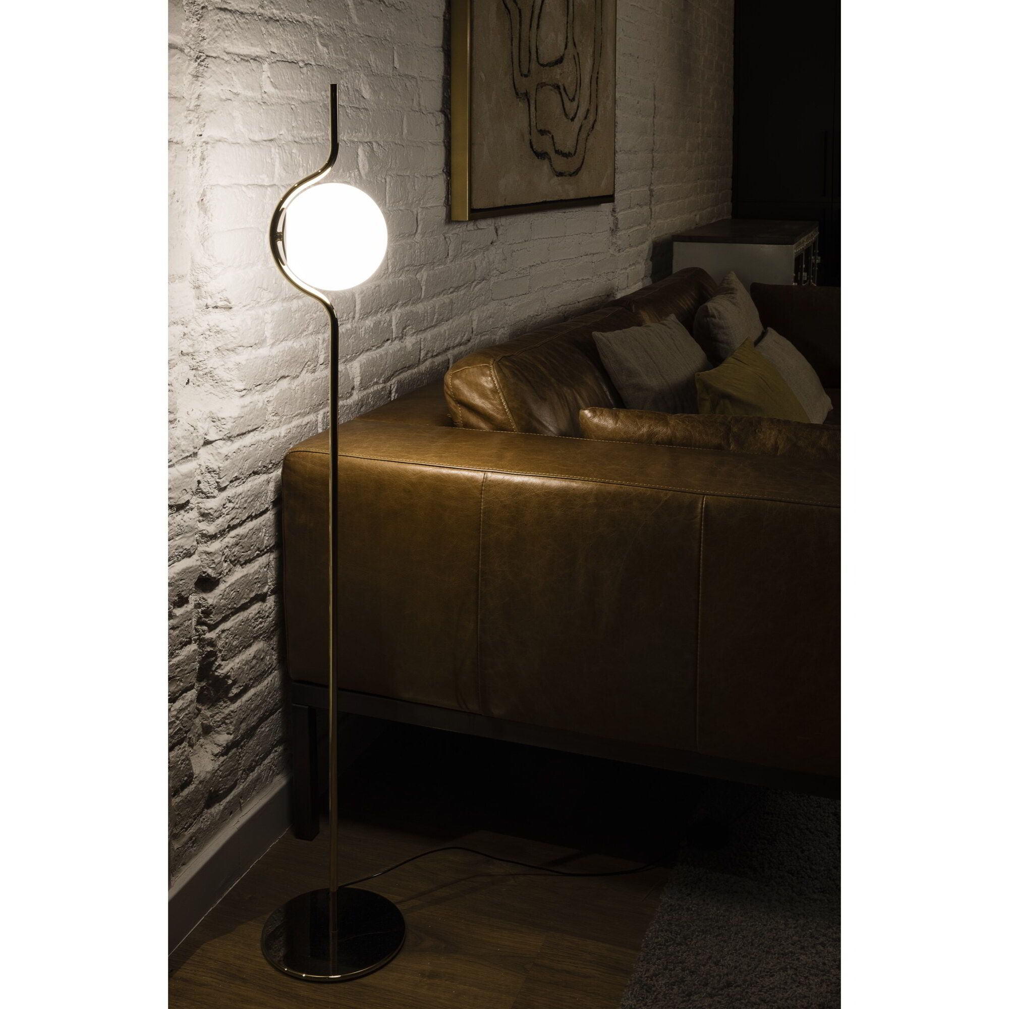 LE VITA Lampadaire dimmable or