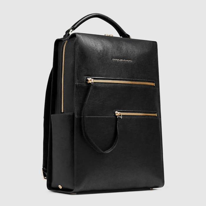 Piquadro Zaino porta pc e porta iPad® con protezioni antiurto e RFID