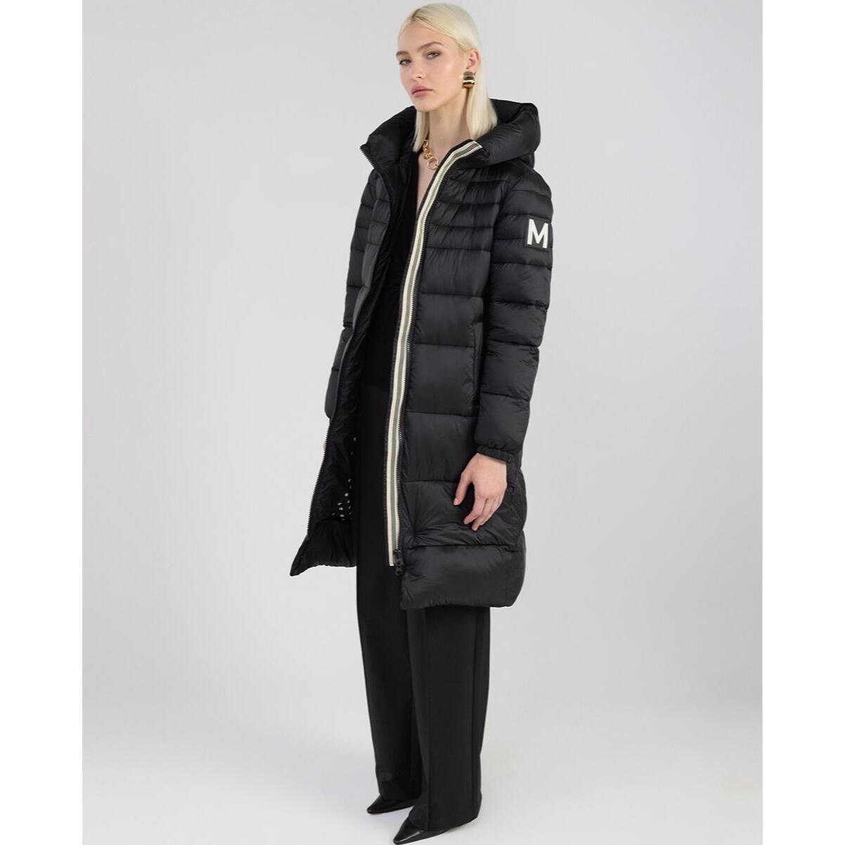 Anorak lungo foderato con logo