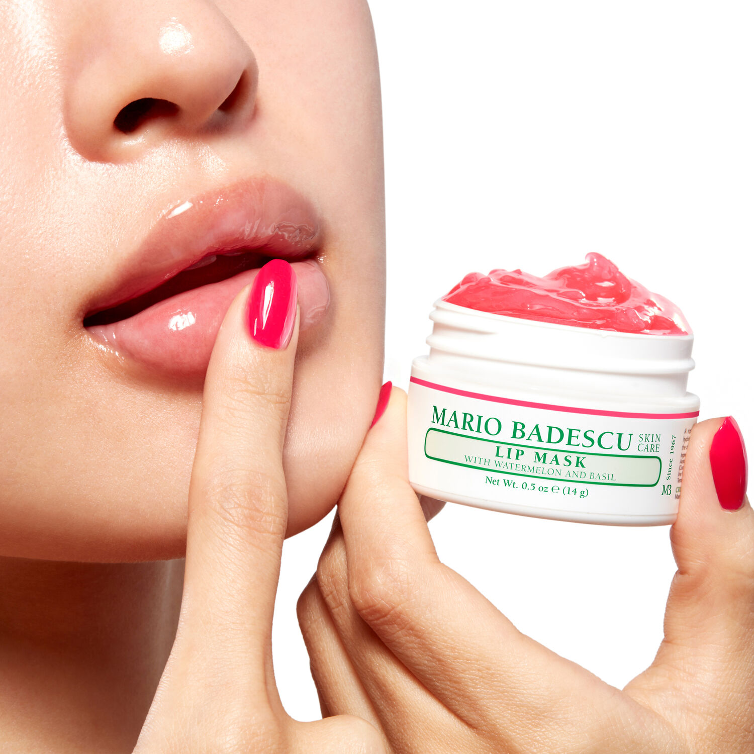 Lip Mask with Watermelon & Basil - Masque lèvres à la pastèque et au basilic