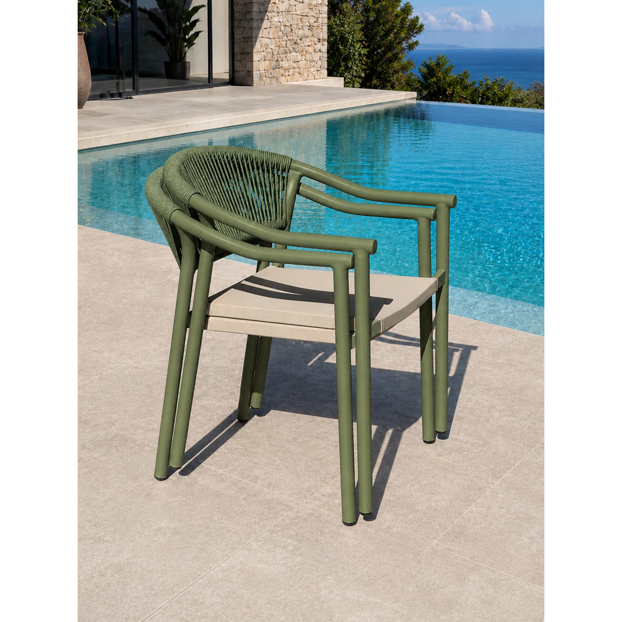 SUMBA - Lot de 2 fauteuils de jardin