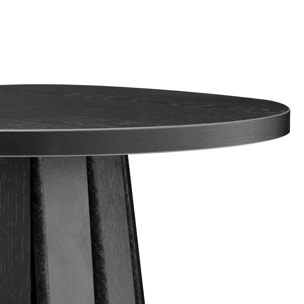 Table d'appoint ronde style scandinave noire LIV