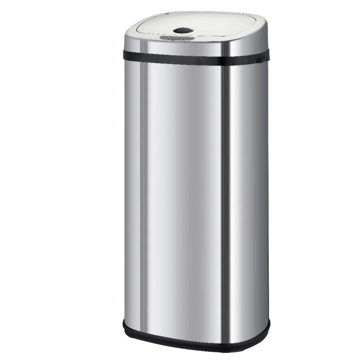 Poubelle automatique inox LARGO argent 42L