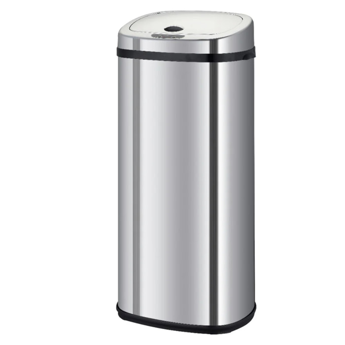 Poubelle automatique inox LARGO argent 42L