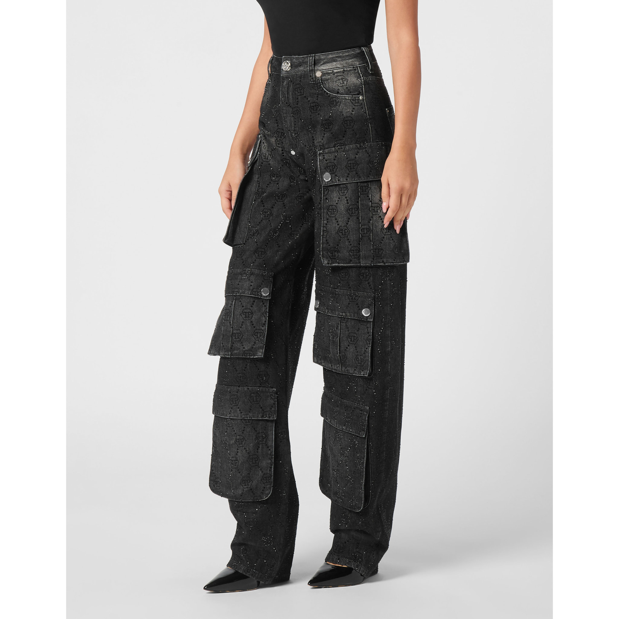 PHILIPP PLEIN Cargo Jeans Regular Fit MONOGRAM