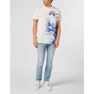 PHILIPP PLEIN Round Neck T-Shirt Ceramic Skull