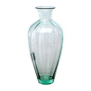 Vaso Bubble. Altezza 49 Cm - Pezzi 1 - 23X49X23cm - Colore: Verde - Bianchi Dino - Vasi E Cont. Vetro, Alzate