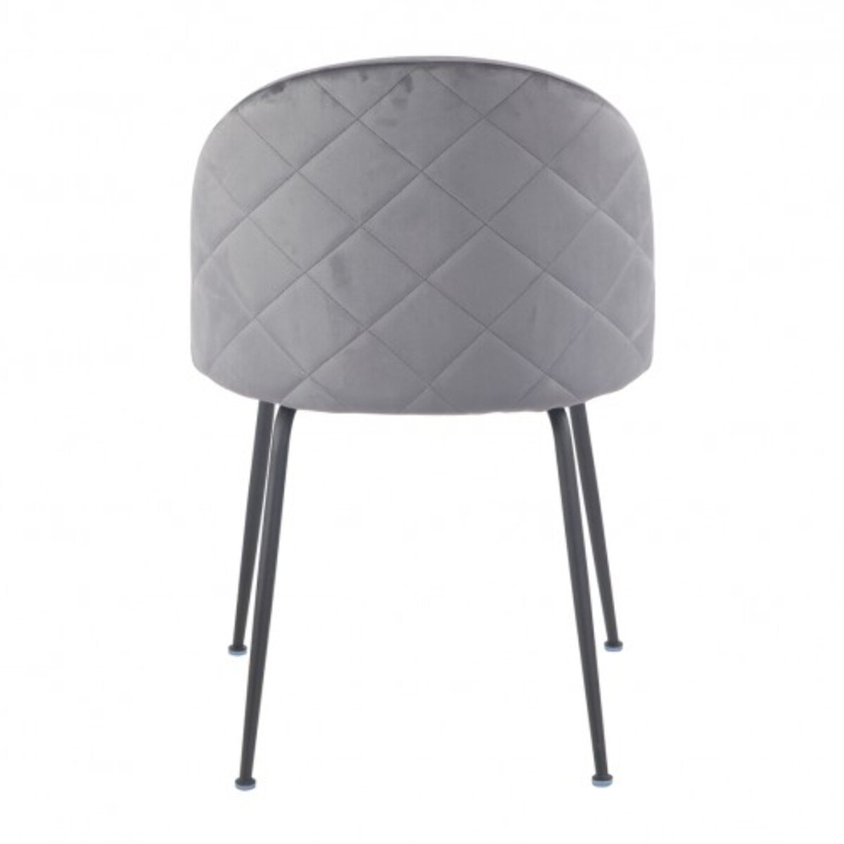 Chaise design en velours dossier capitonné - CLEA