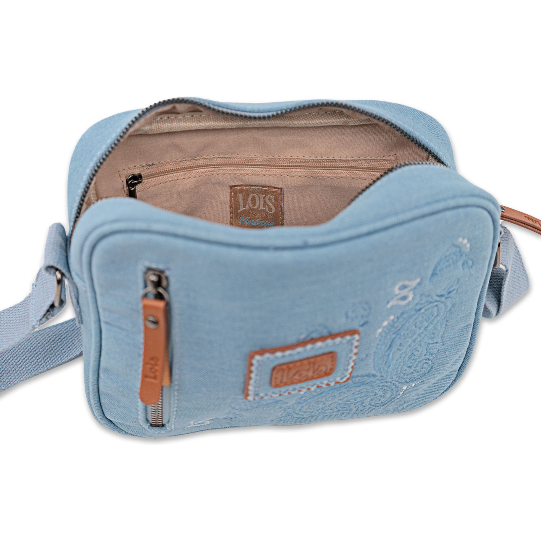 Bolso Bandolera Mujer Veg/Pu Lois Cincinnati Azul