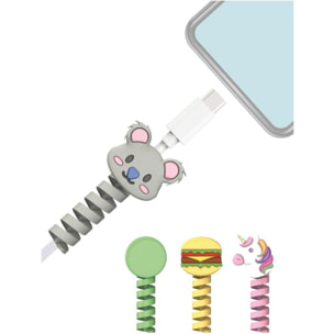Câble alimentation BBC Pack de 4 identificateurs de cable