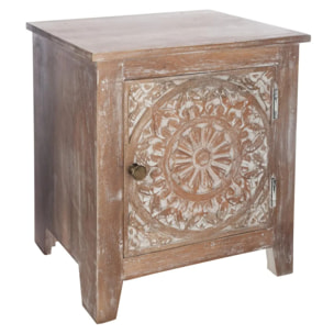 Table de chevet "Shirel" manguier H44,5cm
