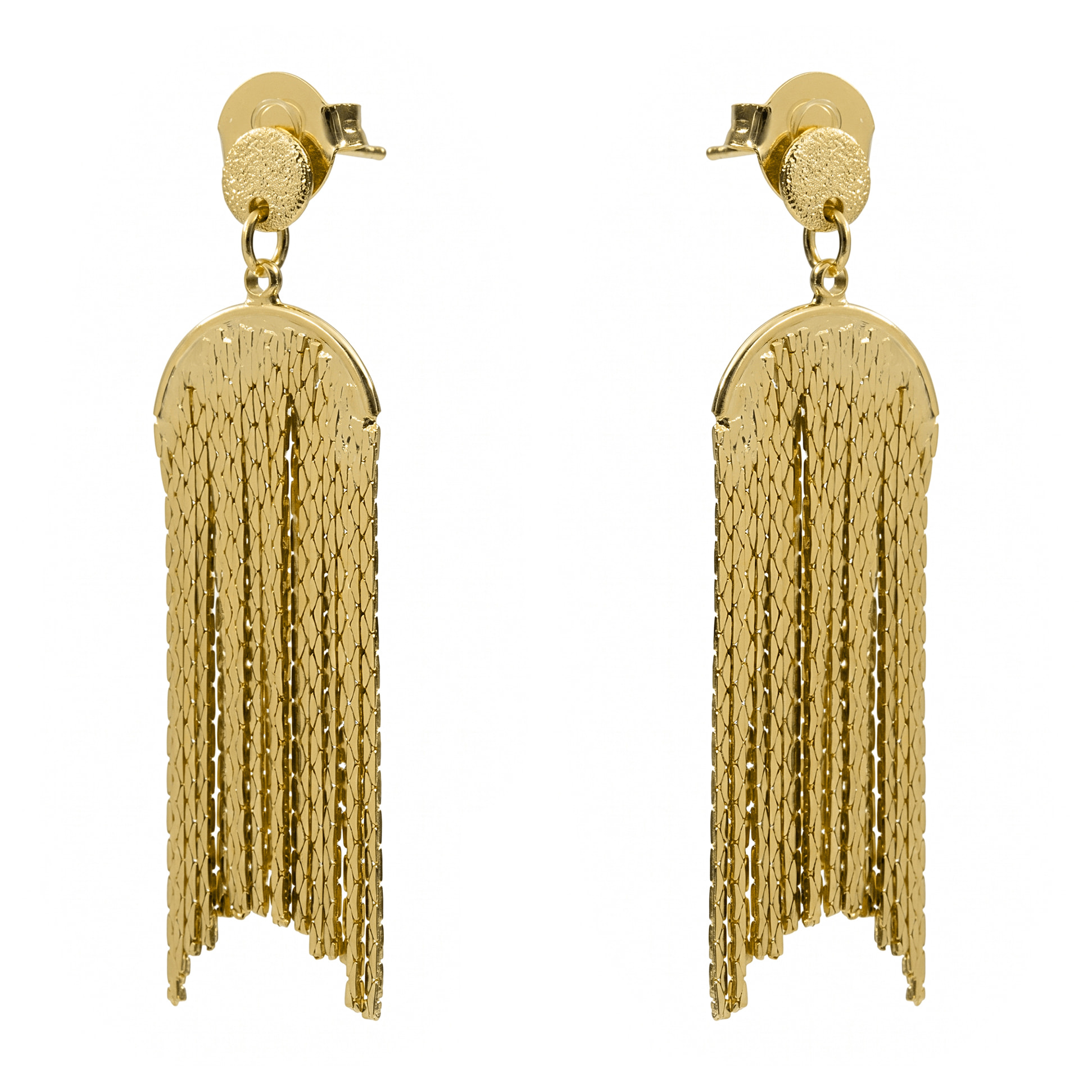 Pendientes acabado en oro amarillo de 18k