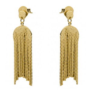 Pendientes acabado en oro amarillo de 18k