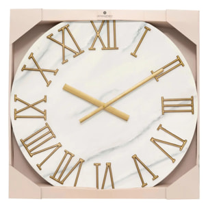 Horloge "Alisha" gris clair D56cm