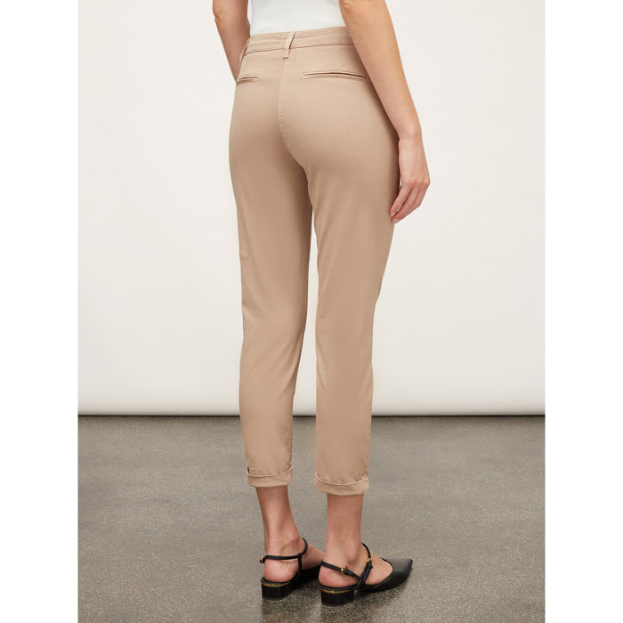 Motivi - Pantaloni chinos con risvolto - Beige