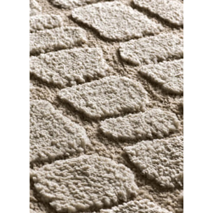 JUNO Alfombra geométrica con relieve piedra, varias medidas disponibles.