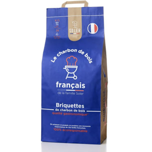 Briquette de charbon SOLER Briquette de charbon de bois 7.5 kg
