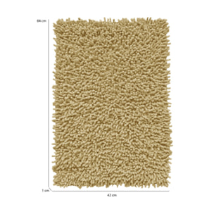 Tapis de salle de bain rectangulaire 40 x 60 cm en coton chenille - SHAGGY