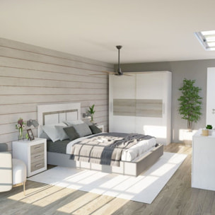 Dormitorio Kira 4C Plus Andersen Pino - Gris