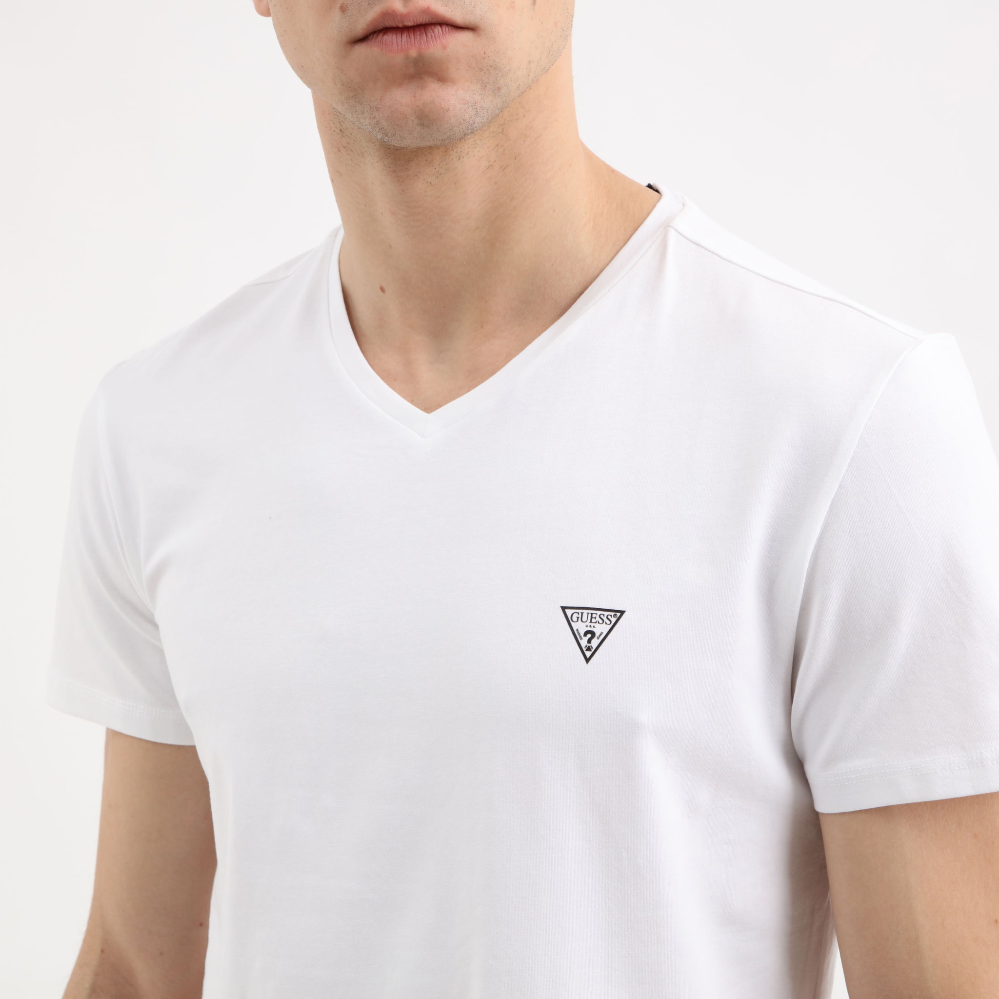 T-shirt Caleb - logo - coton bio - blanc